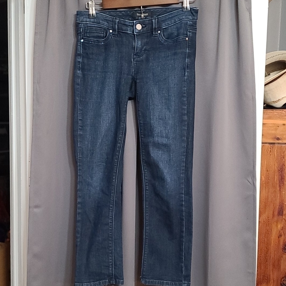 White House Black Market Contour cropleg jeans sz 0